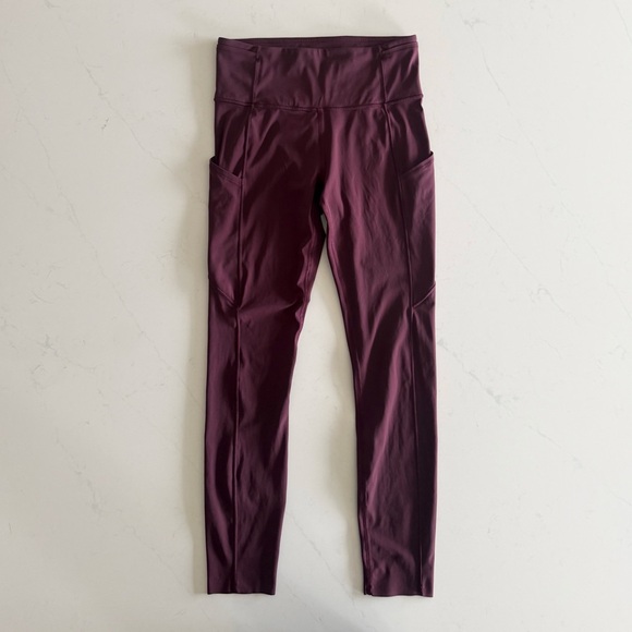 lululemon athletica Pants - lululemon fast & free 25” cassis